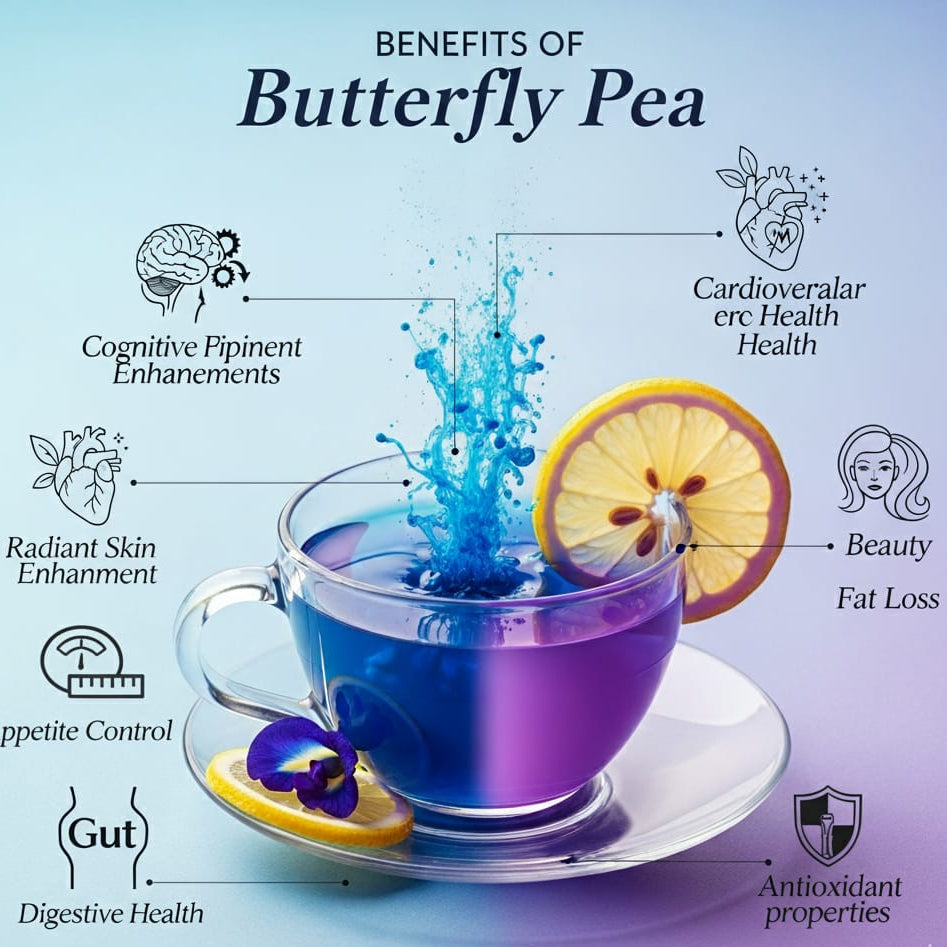 Peppermint Herbal + Butterfly Pea Flower Combo (Pack of 2)