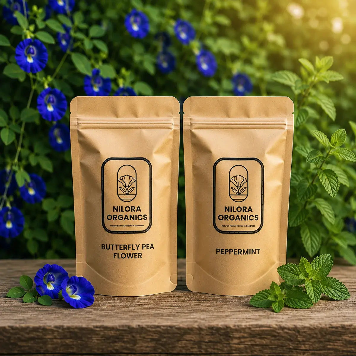 Peppermint Herbal + Butterfly Pea Flower Combo (Pack of 2)